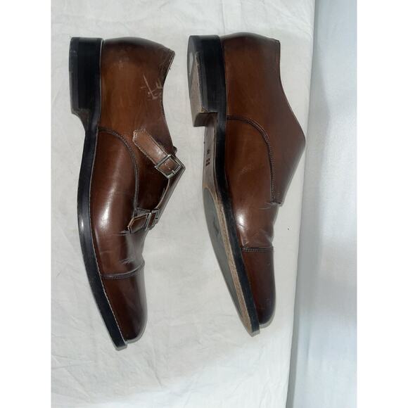 SuitSupply Leather‎ Shoes - Classic Double Monk Buckle, Mens Size 9.5 main image 4